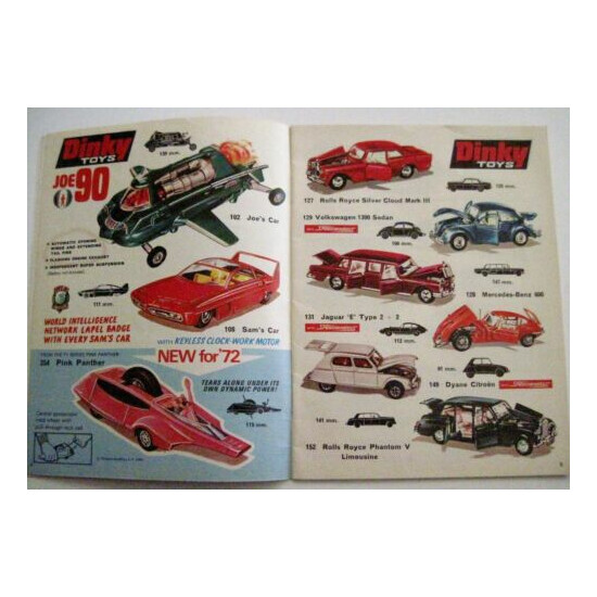 Vintage "Dinky Toys" Catalog w Colored Pictures of Tanks, Jets, Space Vehicles * {3}