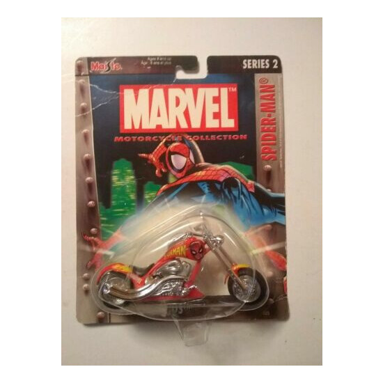 Maisto Ultimate Marvel Motorcycle Collection Spiderman Heavy Winds {1}