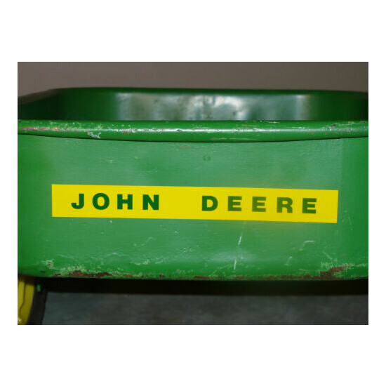 7-1/2" DECAL for Rear of John Deere Pedal Tractor Wagon Adhesive 1960s+ jP2 {3}