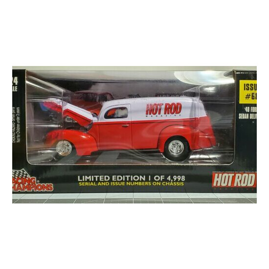 Racing Champions Hot Rod Magazine 1940 Ford Sedan Delivery 1:24 Scale New in Box {10}