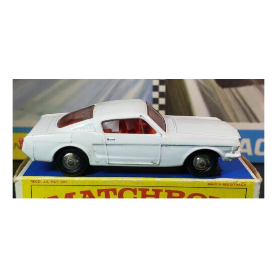 Vintage Matchbox Lesney #8 Ford Mustang Fastback E Box Very Nice!! {2}