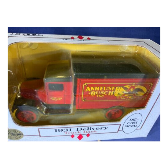 W4-20 ERTL 1:34 SCALE DIE CAST BANK - 1931 DELIVERY TRUCK - ANHEUSER-BUSH INC {3}