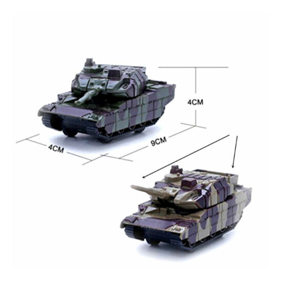 Green Tank Cannon Military Model Miniature 3D Kids Educational Toy GifA P5 {2}