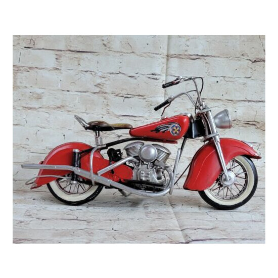 Antique Style 100% Handmade Metal Motorcycle Model Welding Craft Classic Figure {4}