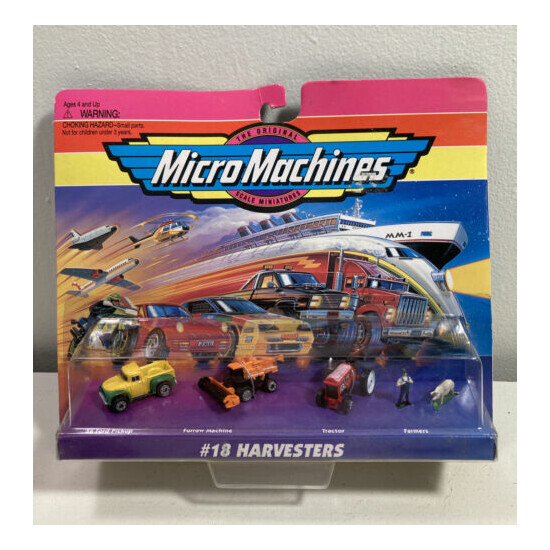 Micro Machines #18 Harvesters Collection Vehicle Set Galoob Vintage 1996 {1}