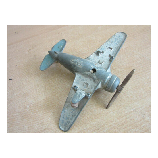 Vintage Kiddie Toy Hubley U.S. Army Plane toy 6" X 8" {7}