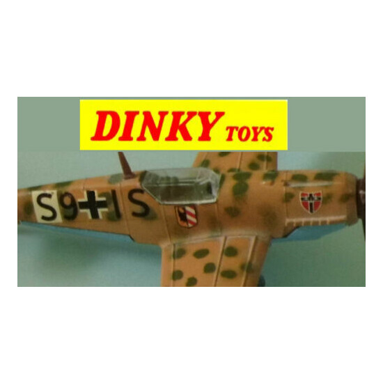 Dinky Toys Bf 109E Messerschmitt No.726 vinyl squadron decal set. {1}