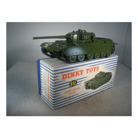 Dinky toys Military Army Centurion Tank #651 NEAR MINT IN BOX WITH INSERT {1}