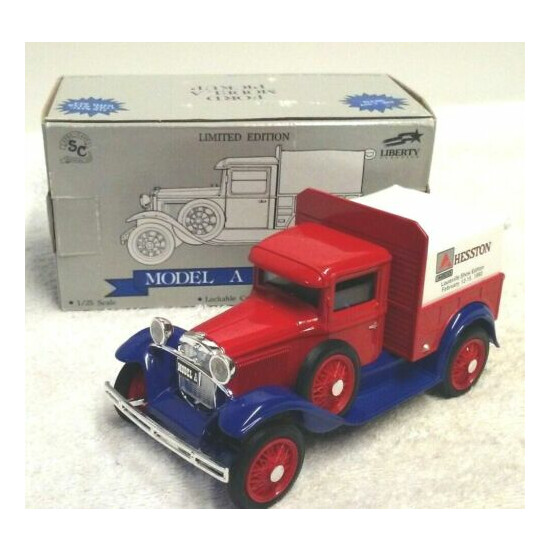 SPEC CAST FORD MODEL A PICKUP TRUCK BANK HESSTON LOUISVILLE SHOW TOY IN BOX {1}