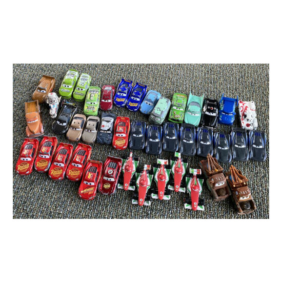HUGE Disney Pixar Racing CARS DieCast LOT of 42 Damaged Vehicles {1}