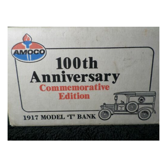 Vintage Ertl 1917 Model T Bank Amoco 100th Anniv. Comm. Edition 1989 Made in USA {1}