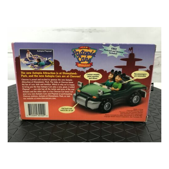 The Chevron Cars The Autopia Cars Disneyland Park Dusty Collectible Green {6}