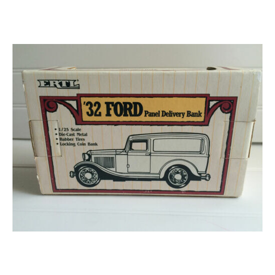 Ertl '32 Ford Panel "Anheuser Busch" Delivery Bank Die-Cast Metal Collectible {2}