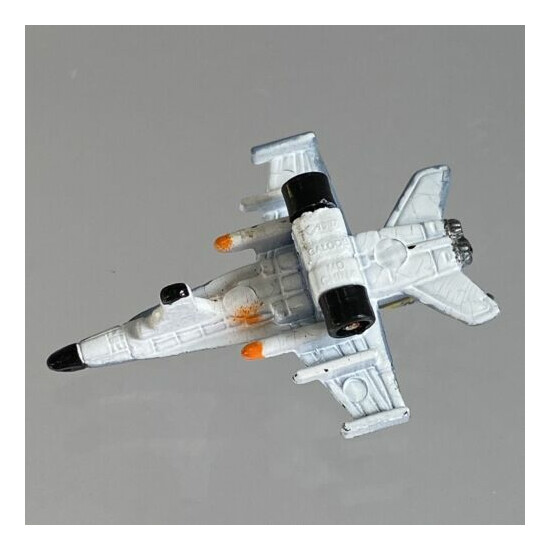 Vintage Micro Machines Gray Blue Jet F18 Hornet NJ Military Airplane Plane 1987 {5}