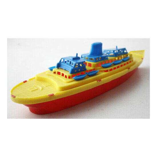 VERY RARE 70'S PLASTIC CRUISE SHIP BOAT #3 MADE IN GREECE GREEK 38cm NEW ! {9}