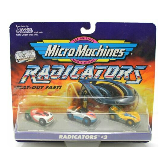 Micro Machines Radicators #3 Vehicle Set Galoob Vintage 1994 VHTF MISB  {1}