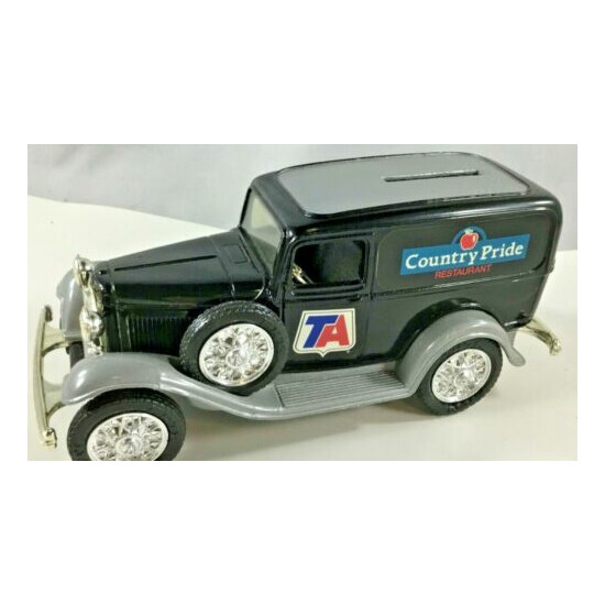 1932 Ford Panel Delivery Locking Coin Bank Country Pride Restaurant Vintage 1989 {2}