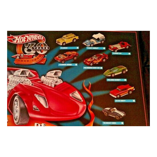 HOT WHEELS 30 YEARS OF COOL (1968-1998) TARGET 30TH ANNIVERSARY 18"X24" POSTER {5}