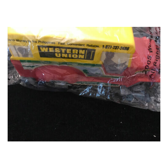 NEW 2005 Western Union PHILIPPINE JEEPNEY Coin Bank Collectible Unused & Sealed {2}