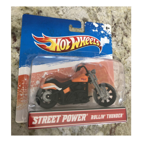 2 Collectible Hot Wheels Street Rollin Thunder & X-Blade Motorcycles Bikes {4}
