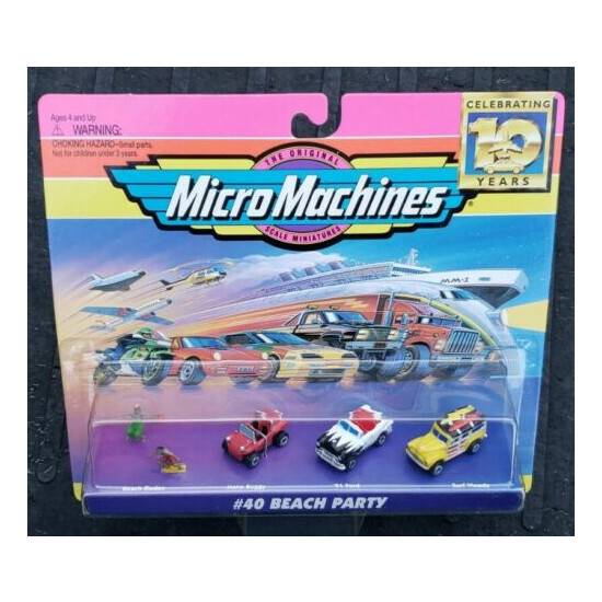 Micro Machines #40 Beach Party Vehicle Set Galoob Vintage 1994 VHTF MISB  {1}