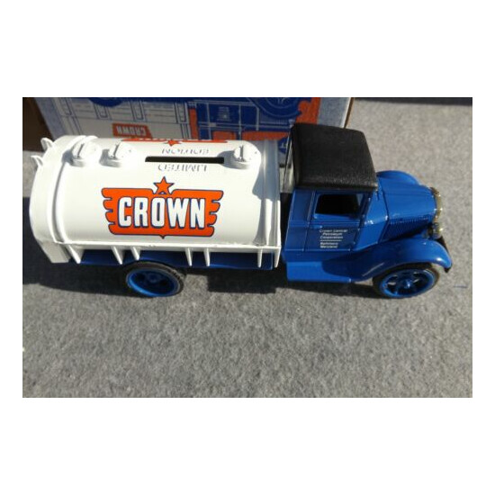 1931 CROWN Centr Petroleum Hawkeye Tanker Truck Bank 1991 Ertl KEY+BOX 1/34 NEW {1}