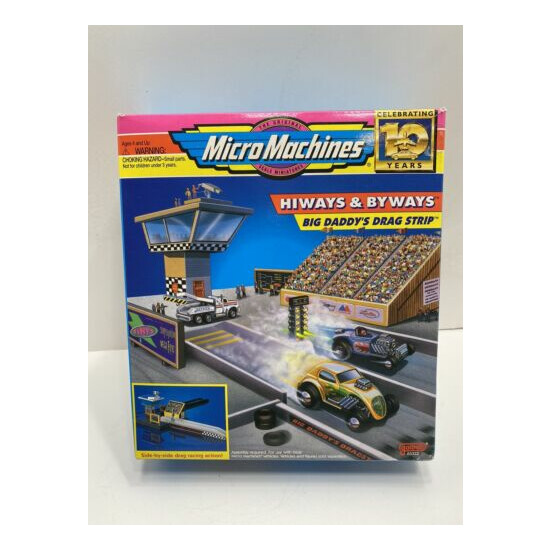 Micro Machines Hiways & Byways Big Daddy's Drag Strip Set Missing Pieces Rare {1}