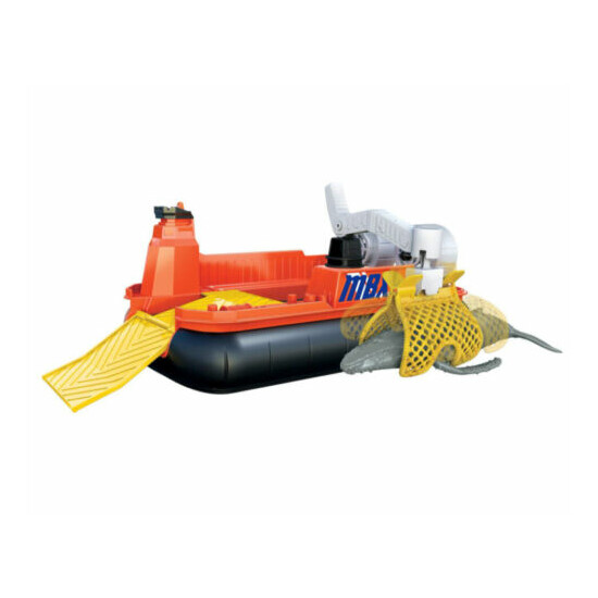 LOT 2- Matchbox MBX OCEAN RESCUE Hoovercraft Boat + Power Shift Crane HELICOPTER {5}