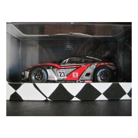  Two Ebbro Nissan GT-Rs GT1 2011 JRM Racing #22,#23 (Black) 1/43 scale {1}