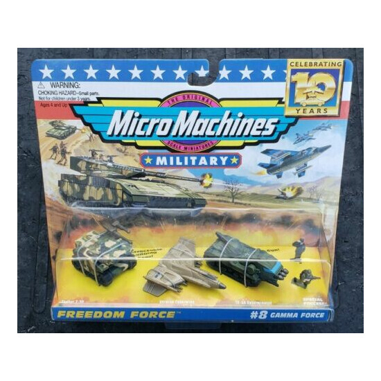 Micro Machines Military Freedom Force #8 Gamma Force Galoob Vintage 1996 VHTF  {1}