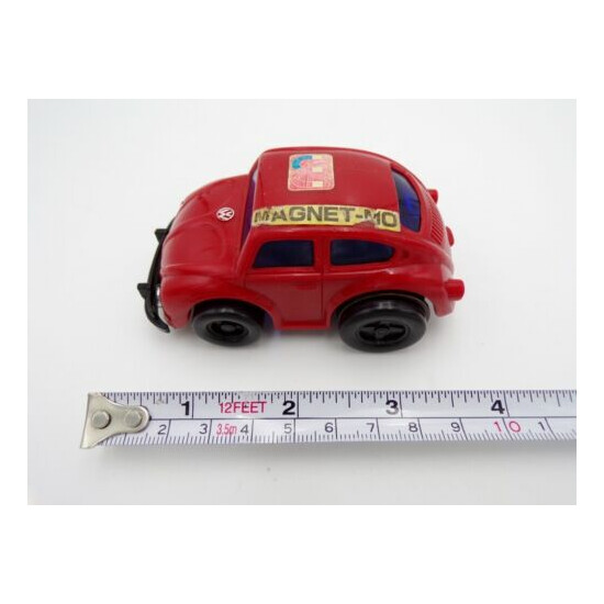Vintage 70's Nomura Japan Mighty Mo Friction VW Red Bug Ideal Toys {4}