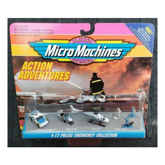 Micro Machines Action Adventures #17 Police Emergency Collection Vehicle Set {1}