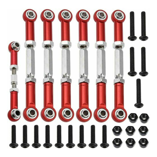 Aluminum Camber Link with Rod Ends Red for Traxxas Slash 2WD 1/10 Upgrade Parts {1}