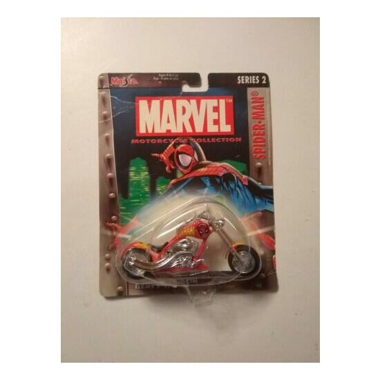 Maisto Ultimate Marvel Motorcycle Collection Spiderman Heavy Winds {5}