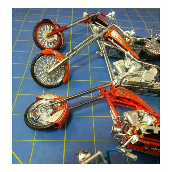 LOT of 4. 1:18 WEST COAST CHOPPERS. Joy Ride. Motorcycles. Missing parts. {4}