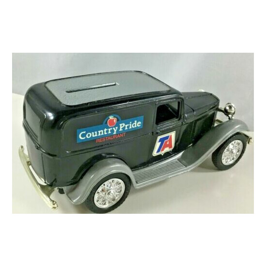 1932 Ford Panel Delivery Locking Coin Bank Country Pride Restaurant Vintage 1989 {3}