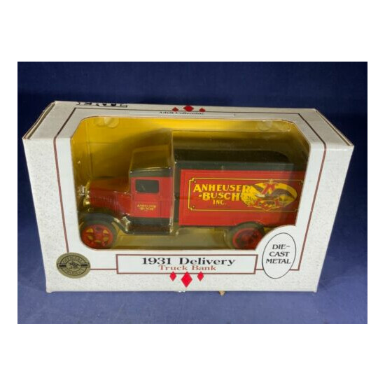 W4-20 ERTL 1:34 SCALE DIE CAST BANK - 1931 DELIVERY TRUCK - ANHEUSER-BUSH INC {1}