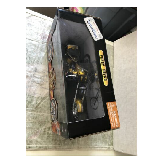 West Coast Choppers 1:10 Scale Jesse James, Penny Saved Yellow Rare New {5}
