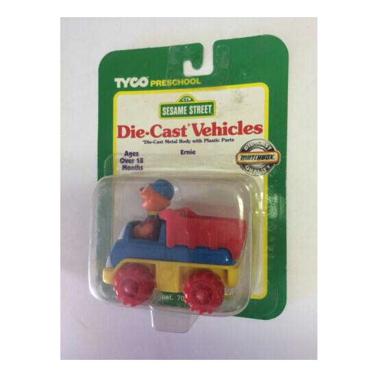 1997 Sesame Street Ernie's Dump Truck Die Cast Vehicle Tyco Matchbox {1}