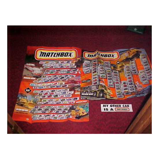 NEW Old Stock Matchbox Car Collector Large 1998 1999 WALL POSTER Lot  {1}