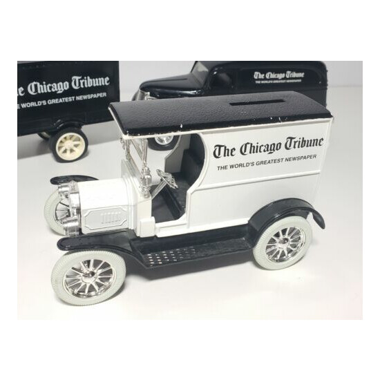 ERTL The Chicago Tribune Coin Banks Diecast Car Lot Of 3 {2}