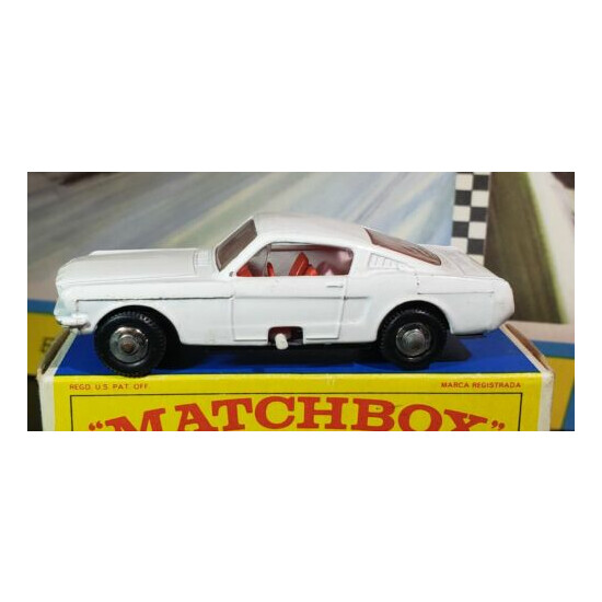 Vintage Matchbox Lesney #8 Ford Mustang Fastback E Box Very Nice!! {7}