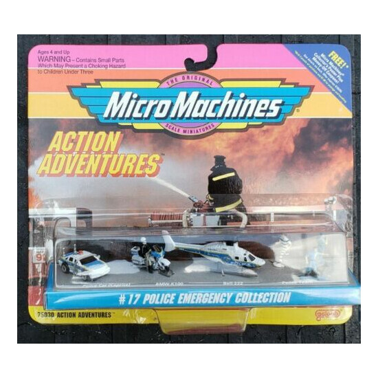 Micro Machines Action Adventures #17 Police Emergency Collection Vehicle Set {2}