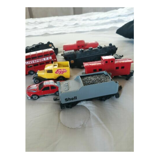 2 Shell/Fletcher Train Sets and Mini Eggo Truck/Sportscar/Bus {1}