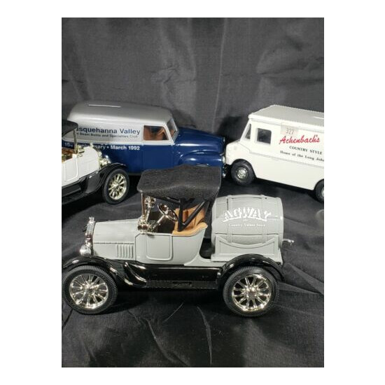 Ertl Automotive Banks Lot of Four Made in USA {2}