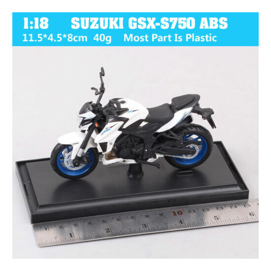 Maisto 1/18 Scale SUZUKI GSX-S750 ABS GSXS750 Bike Model Diecast Toy Motorcycle {2}