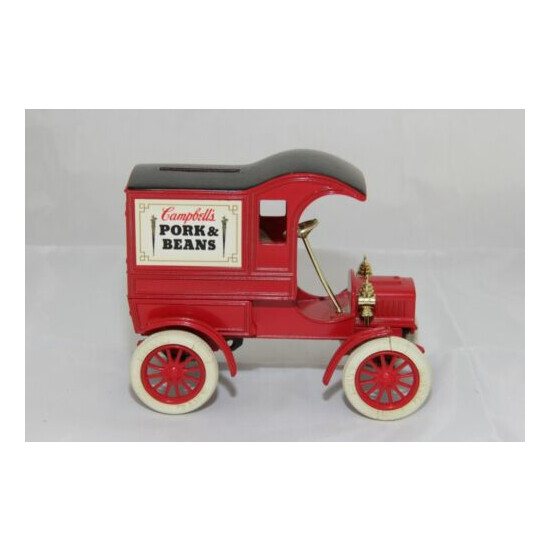 Campbells Pork & Beans Ertl 1905 Ford First Delivery Car Truck Bank Rare  {3}