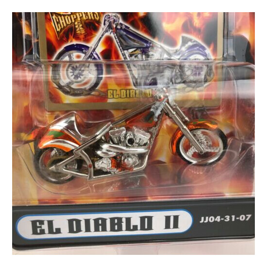 Jesse James West Coast Chopper EL DIABLO II Custom Motorcycle Bike Orange 1/31 {3}