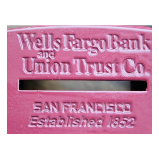 VINTAGE 1998 4 3/4" LONG WELLS FARGO & UNION TRUST CO METAL BANK {11}