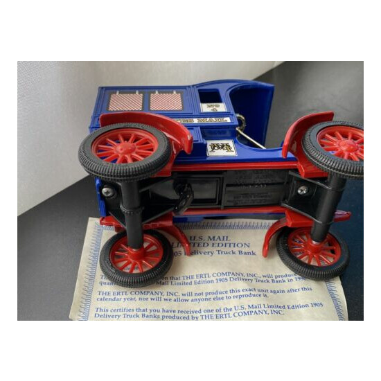 Ertl 1905 Delivery Truck Coin Bank US Mail No.4 Limited Edition 1990 Collector {2}